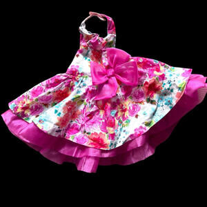 Bonnie Baby Girl's New Born Dress Size 0-3 months NWOT Perfect For Easter Pink
